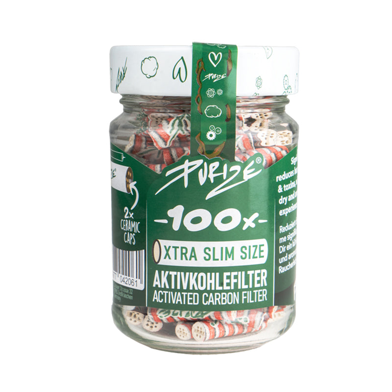 PURIZE Filtros XTRA SLIM (Tarro de 100u)
